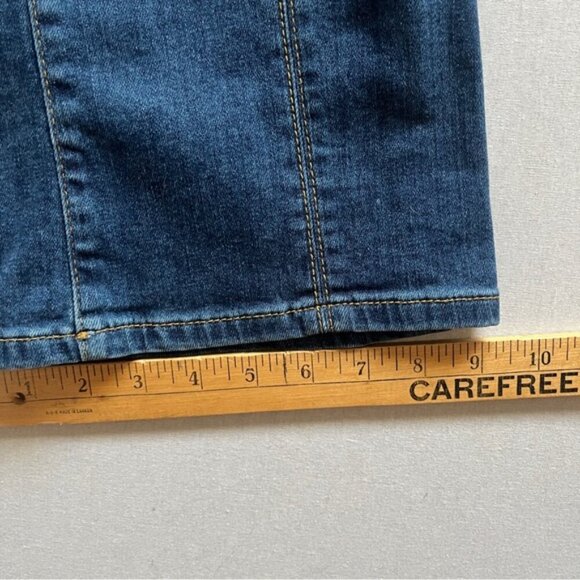 Pilcro and the Letterpress Anthropologie high rise bootcut denim jeans Sz 26 - Picture 10 of 14
